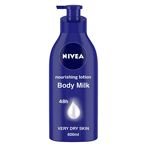 Nivea Body Lotion For Very Dry Skin, Nourishing Body Milk With 2X Almond Oil, For Men & Women, 600 Ml