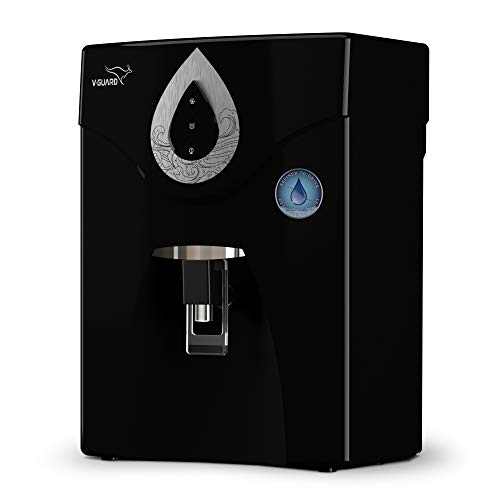 V-Guard Zenora Ro+Uf+Mb 7 Litre Water Purifier With 7 Stage Purification And Ph Balancer, Black, Free Installation & 3 Free External Pre-Filters