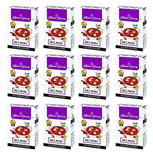 Kitchen Grocery Sabji Masala Spices Blend For Vegetables – Pack Of 12 (50Gm)