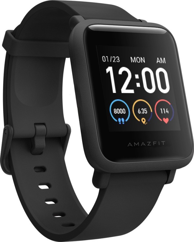 Huami Amazfit Bip S Lite Smartwatch(Black Strap, Regular)