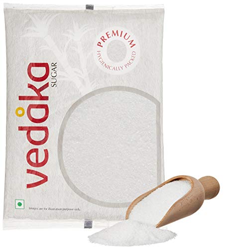 Amazon Brand – Vedaka Premium Sugar (Small Crystals), 5Kg