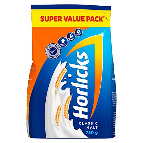 Horlicks Health & Nutrition Drink – 750 G Refill Pack (Classic Malt)