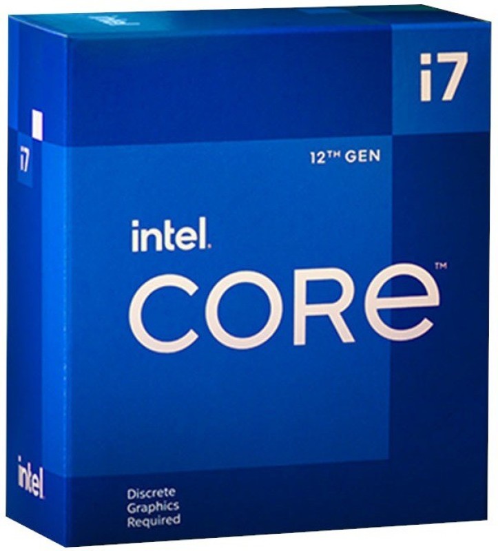 Intel I7-12700F 4.9 Ghz Upto 4.9 Ghz Lga1700 Socket 12 Cores 20 Threads Desktop Processor(Blue)