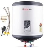 Longway Superb 35 Ltr With Free Installation Kit Automatic Storage Water Heater With Multiple Safety System & Anti-Rust Coating 5 Star Rated (Grey, 35 Ltr, Pack Of 1)