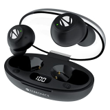 Zebronics Pods 2 Wireless Tws Earbuds With Bluetooth 5.3, Led Display, Voice Assistant, Call Function, Transparent Charging Case, Touch Control & Built-In Rechargeable Battery – Black