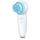 Beurer Fc 65 Pureo Deep Clear Facial Brush With 2 Function Levels Vibrating And Pulsating | 3 Speed Settings | Battery-Powered | Blue Led Light | 3 Years Warranty