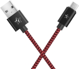 Flipkart Smartbuy Amrbr1M04 1 M Micro Usb Cable(Compatible With Mobile, Tablet, Black, Red)