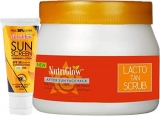 Nutriglow Lacto Tan Scrub, 500 G With Sunscreen Lotion Spf 30, 65 Ml