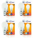 Wipro Garnet Base B22D 7-Watt Led Bulb (Cool Day Light) – Pack Of 4