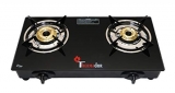 Thermador 8Mm Toughened Glass Top, Isi Certified, 2 Brass Burner Gas Stove Lpg Use Only, Auto Ignition (Black)