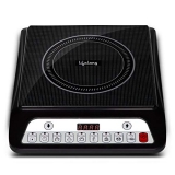 Lifelong Inferno Llic30 2000 Watt Induction Cooktop For Home With 7 Preset Indian Menu Option And Auto-Shut Off | Easy Cooking, 1 Year Warranty (Grey)