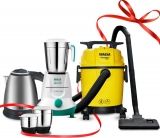 Inalsa Homeasy 10L Vacuum Cleaner + 550W Mixer Grinder Jazz Pro + 1.5L Electric Kettle Absa Wet & Dry Vacuum Cleaner(Yellow)