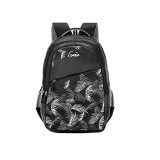 Genie Lush 36 Litres Black School Backpack For Girls (19 Inch, 3 Compartments, Water Resistant)