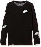 Nike Kids Relaxed Long Sleeve T-Sh (Aa8855-010_Black L)