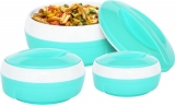 Princeware Pack Of 3 Thermoware Casserole Set(1290 Ml, 780 Ml, 530 Ml)