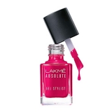 Lakmé Absolute Gel Stylist Nail Color, Pink Drama, 12 Ml