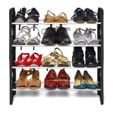 Dozzer Foldable Light Weight Shoe Rack With 4 Shelves