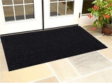 Fun Homes Rubber Anti Slip Large Size Floor/Door Mat – 2X4 Feet (Black, Standard, Fun0432)