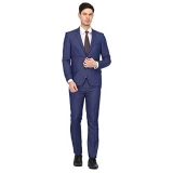 Arrow Men’S Poly Viscose Suit (Afxsu5505_Blue_44 Fs)